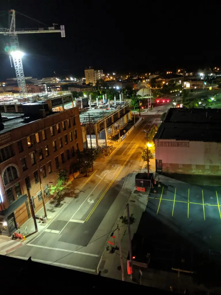 Photograph of Kalamazoo, MI at night Commercial pest services residential pest control